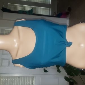 Zaful xxl us 12 knotted cropped tankini